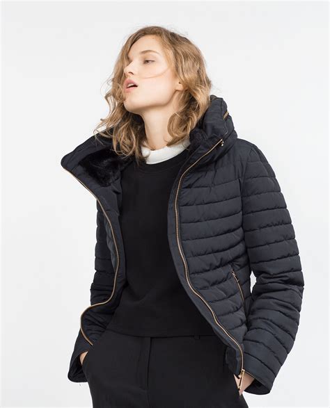 zara blue padded jacket.